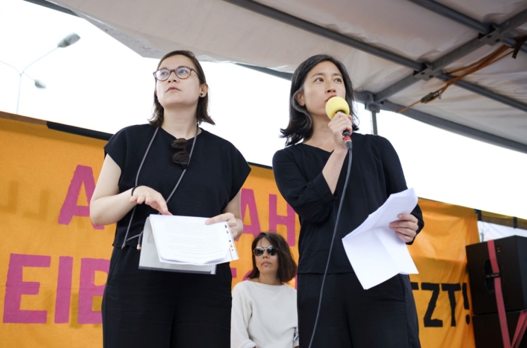 Redebeitrag korientation Bundesweite Demo„Damals wie heute Erinnern